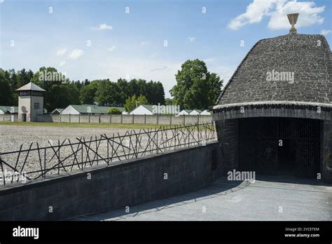 03 06 2017 Dachau Bavaria Germany Europe Jewish Memorial At The