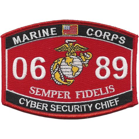0689 Mos Cyber Security Chief Patch Mos Patches Marine Patches 0689 Mos Cyber Security Chief Patch Mos Patches Marine Patches