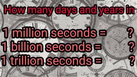 1 Billion Seconds: Unraveling the Mysteries of Time's Legacy