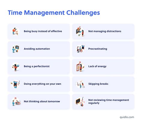 10 Time Management Challenges And How To Overcome Them Quidlo