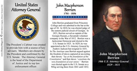 10 Us Attorney General John Berrien Historymugs Us