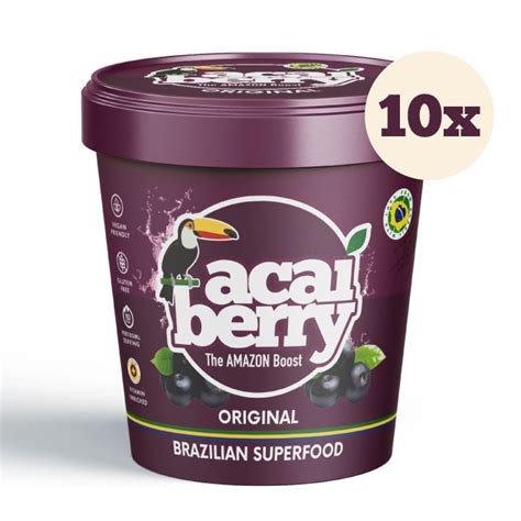 10 X Acai Berry Tubs 500Ml