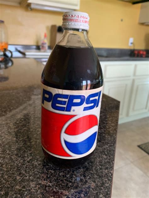 16 Ounce Glass Pepsi Bottle