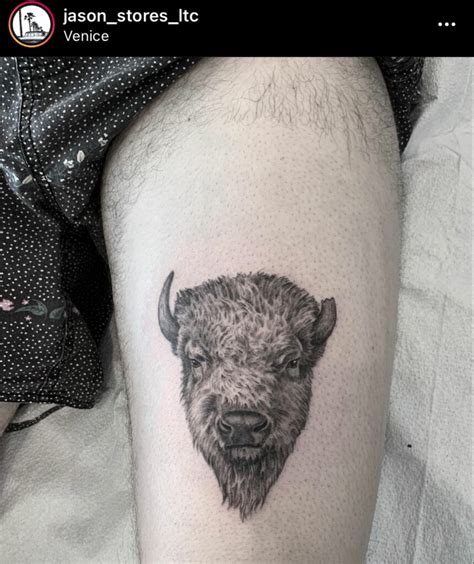 170 Bison Tattoo Designs 2024 Tattoosboygirl