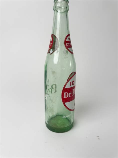 1950 S Dr Pepper 10 2 4 Logo 6 Oz Glass Bottle Scarce Vintage Ebay