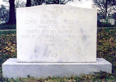 1Lt Lewis Burwell Puller Jr 1945 1994 Find A Grave Memorial