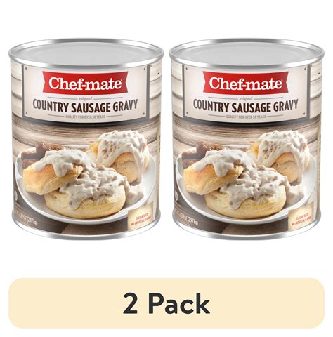 2 Pack Chef Mate No Artificial Flavors Country Sausage Gravy 105 Oz