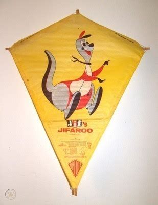 2 Vintage Jif Amp 39 S Jifaroo Top Flite Paper Kite Jif Peanut Butter