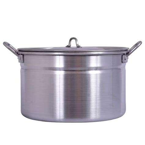 24Qt Alum Pot W Lid Cast Hndle Agri Supply