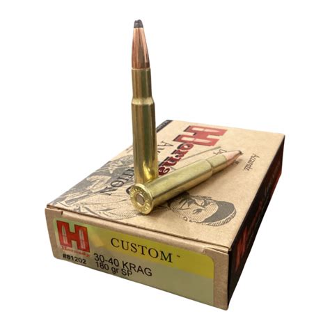 30 40 Krag 180 Gr Sp Custom Hornady Manufacturing Inc