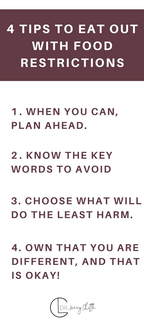 4 Tips To Eat Out With Food Restrictions Dr Lacey Chittle