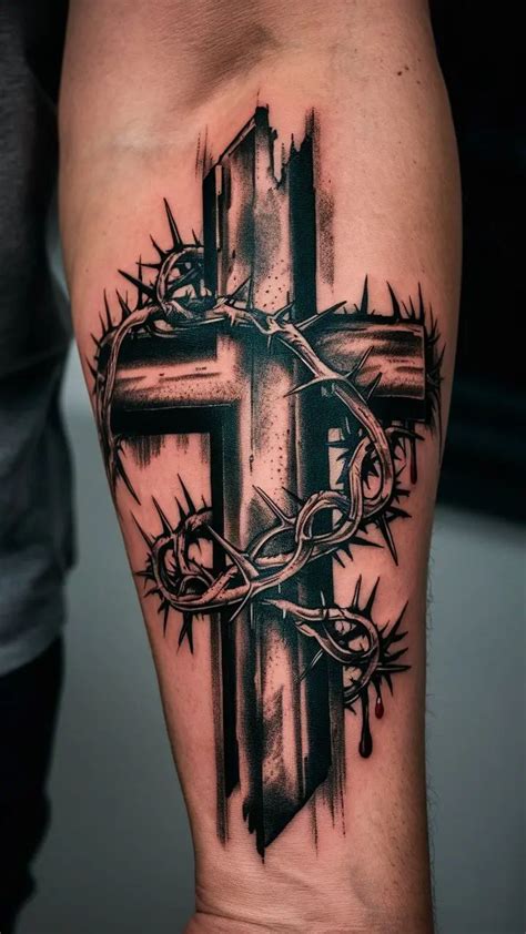 40 Cross Tattoo Designs For Men On Forearm In 2025 Cross Tattoo