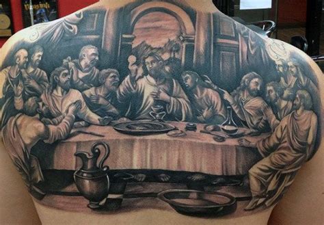 40 Last Supper Tattoo Designs For Men Christian Ink Ideas
