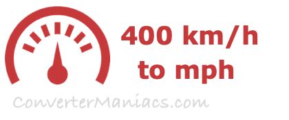 Convert 400 kmh to mph Instantly!