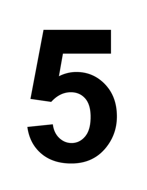 5 Number Png Transparent Images Png All