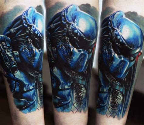 50 Predator Tattoo Designs For Men Sci Fi Ink Ideas