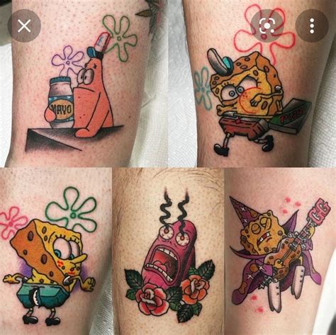 55 Spongebob Tattoos For Spongebob Squarepants Fans Artofit