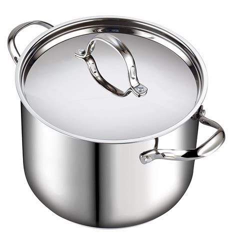 7 Quart Stainless Steel Stockpot By Cooks Standard Silver