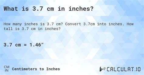 Convert 7cm to Inches Accurately in Seconds!