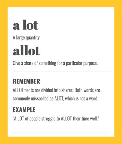 A Lot Vs Allot Spelling Tips To Help You Remember The Difference