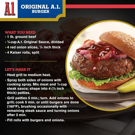A1 Steak Sauce Hamburger Recipes