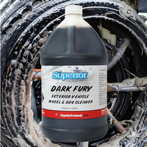 Acid Wheel Cleaner Superior Products Dark Fury 16 Ounce Wheel And Bug Cleaner C66pt Ph Level