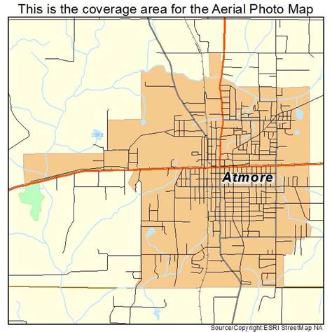 Aerial Photography Map Of Atmore Al Alabama