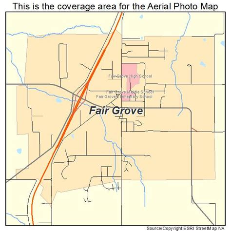 Aerial Photography Map Of Fair Grove Mo Missouri