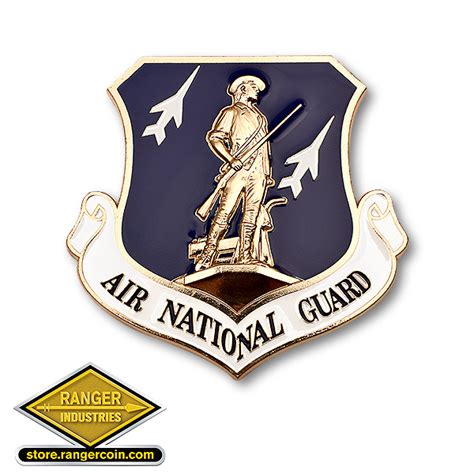Air National Guard 3 Adhesive Plate Medallion Ranger Coin Store