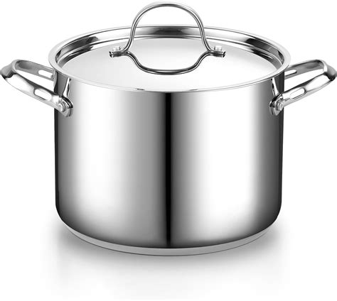Amazon Com 24 Quart Stainless Steel Stock Pot With Lid Stockpots Home Kitchen
