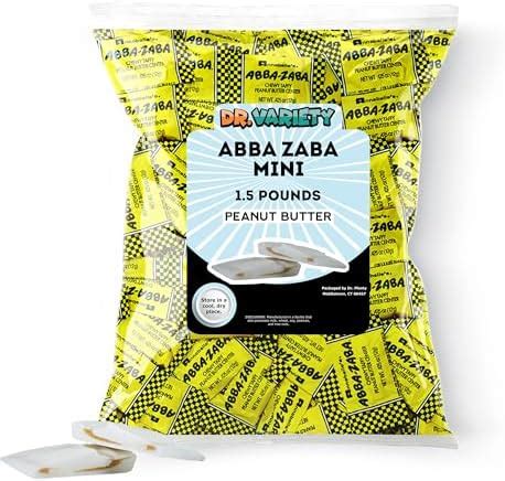 Amazon Com Abba Zaba Mini Candy Bars 50Ct 1 5Lb Taffy With Creamy