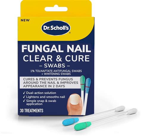 Amazon Com Dr Scholl S Fungal Nail Clear Amp Cure Swabs 30 Ct Nail
