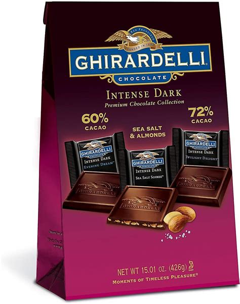 Amazon Com Ghirardelli Chocolate Intense Dark Chocolate Variety Bag 15 Amazon Com Ghirardelli Chocolate Intense Dark Chocolate Variety Bag 15