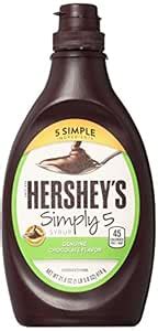 Amazon Com Hershey S Jarabe De Chocolate Simply 5 21 8 Onzas Paquete De 6 Comida Gourmet Y Alimentos