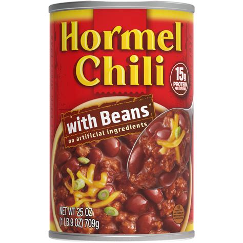 Amazon Com Hormel Chili With Beans 25 Oz Packaged Chili Soups Grocery Gourmet Food