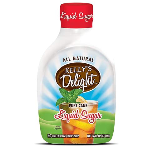Amazon Com Kelly S Delight All Natural Liquid Cane Sugar 16Oz 473Ml Simple Syrup Liquid Grocery Gourmet Food