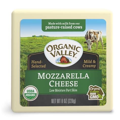 Amazon Com Organic Valley Low Moisture Part Skim Organic Mozzarella Cheese Block Everything Else