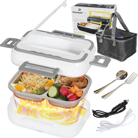 Amazon Com Premiumplus Electric Lunch Box Food Heater Portable Food