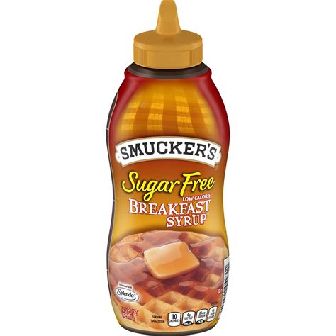 Amazon Com Smucker S Sugar Free Low Calorie Breakfast Syrup 14 5 Ounce Pack Of 6 Grocery Gourmet Food