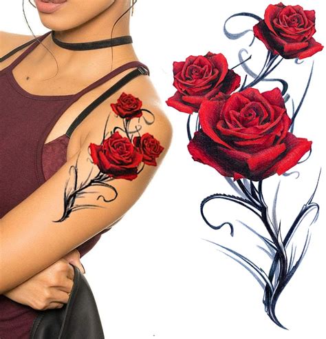 Amazon Com Tatodays 2X Sheets Large Rose Tattoos Temporary Realistic Sexy Flower For Women Adults Teens Kids Thigh Forearm Rockstar Biker Gothic Halloween Fancy Dress Beauty Personal Care Amazon Com Tatodays 2X Sheets Large Rose Tattoos Temporary Realistic Sexy Flower For Women Adults Teens Kids Thigh Forearm Rockstar Biker Gothic Halloween Fancy Dress Beauty Personal Care