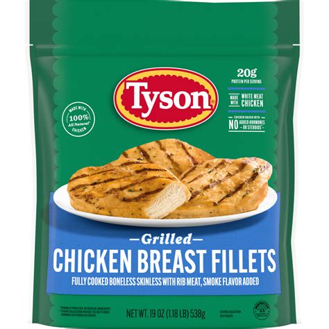 Amazon Com Tyson Grilled And Ready Chicken Breast Fillets 19 Oz Frozen Grocery Gourmet Food
