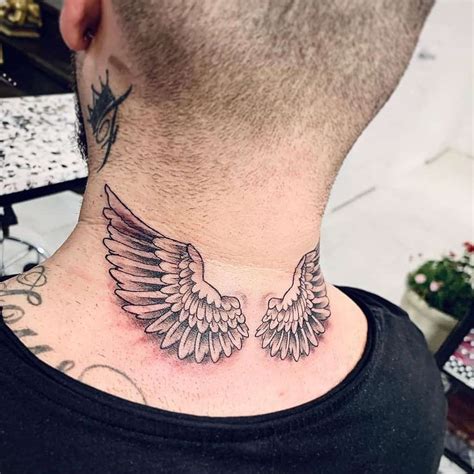 Angel Wings Back Neck Tattoo At Edward Varley Blog Angel Wings Back Neck Tattoo At Edward Varley Blog