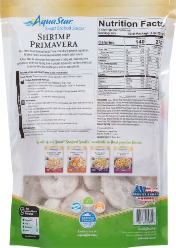 Aqua Star Smart Seafood Sautes Shrimp Primavera 1 Lb City Market