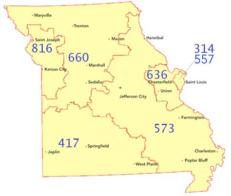 Area Codes 573 And 235 Wikipedia