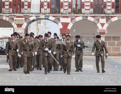 Badajoz Spain May 25 2016 Spanish Troops During The Armed Forces