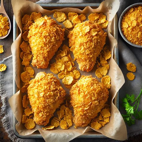 Baked Chicken Thighs Coated With Corn Flake Crumbs Recipe Allrecipes