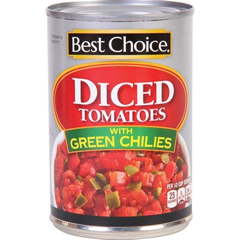 Best Choice Diced Tomatoes With Green Chilies 14 5 Oz Instacart