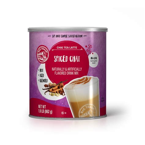 Big Train Spiced Chai Tea Latte Beverage Mix 6 X 1 9 Lb Can
