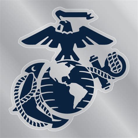 Blue Usmc Eagle Globe And Anchor Logo Front Static Cling Magnet America Blue Usmc Eagle Globe And Anchor Logo Front Static Cling Magnet America