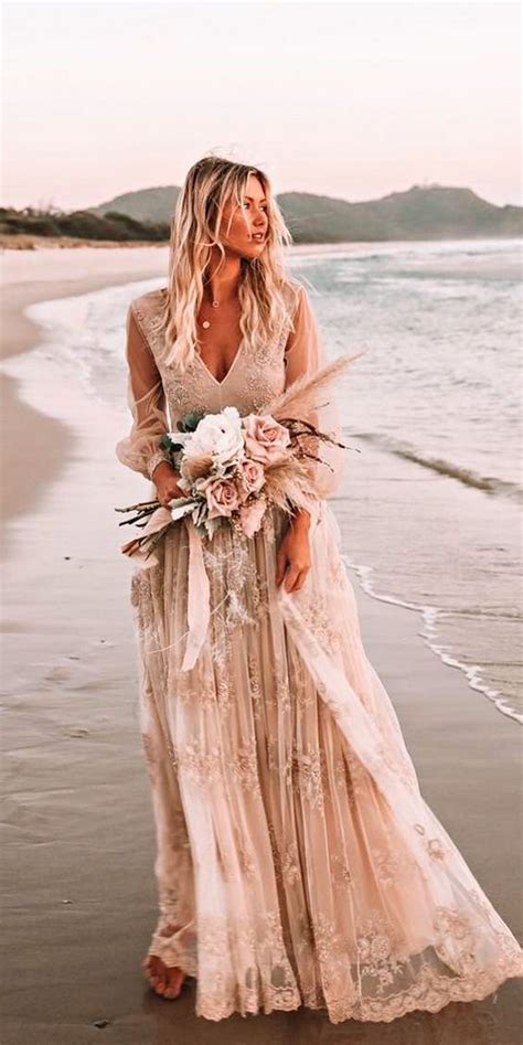 Bohemian Wedding Dress Beach Ideas for Your Big Day